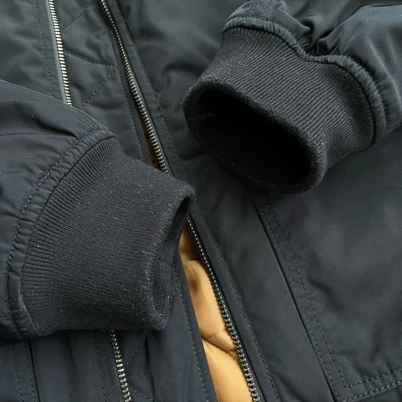 Gap men’s navy bomber jacket with sherpa collar - Picture 9 of 13